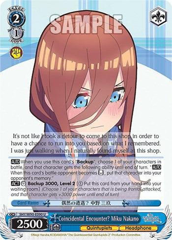 Coincidental Encounter? Miku Nakano (5HY/W90-E090 U) [The Quintessential Quintuplets 2] - POKÉ JEUX
