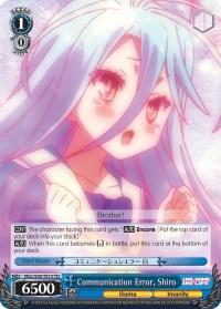 Communication Error, Shiro (NGL/S58-TE15 TD) [No Game No Life] - POKÉ JEUX