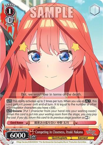 Competing in Closeness, Itsuki Nakano (5HY/W101-E072 C) [The Quintessential Quintuplets Movie] - POKÉ JEUX