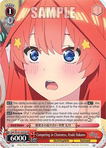 Competing in Closeness, Itsuki Nakano (5HY/W101-E072S SR) [The Quintessential Quintuplets Movie] - POKÉ JEUX