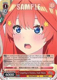 Competing in Closeness, Itsuki Nakano (5HY/W101-E072S SR) [The Quintessential Quintuplets Movie] - POKÉ JEUX