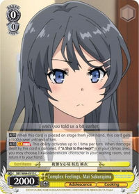 Complex Feelings, Mai Sakurajima (SBY/W64-E015 C) [Rascal Does Not Dream of Bunny Girl Senpai] - POKÉ JEUX