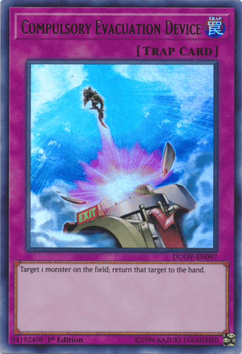 Compulsory Evacuation Device [DUOV-EN097] Ultra Rare - POKÉ JEUX