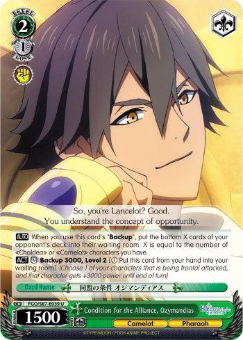 Condition for the Alliance, Ozymandias (FGO/S87-E039 U) [Fate/Grand Order THE MOVIE Divine Realm of the Round Table: Camelot] - POKÉ JEUX