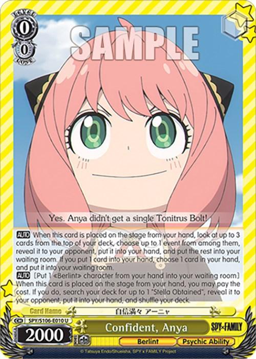 Confident, Anya (SPY/S106-E010 U) [SPY x FAMILY] - POKÉ JEUX