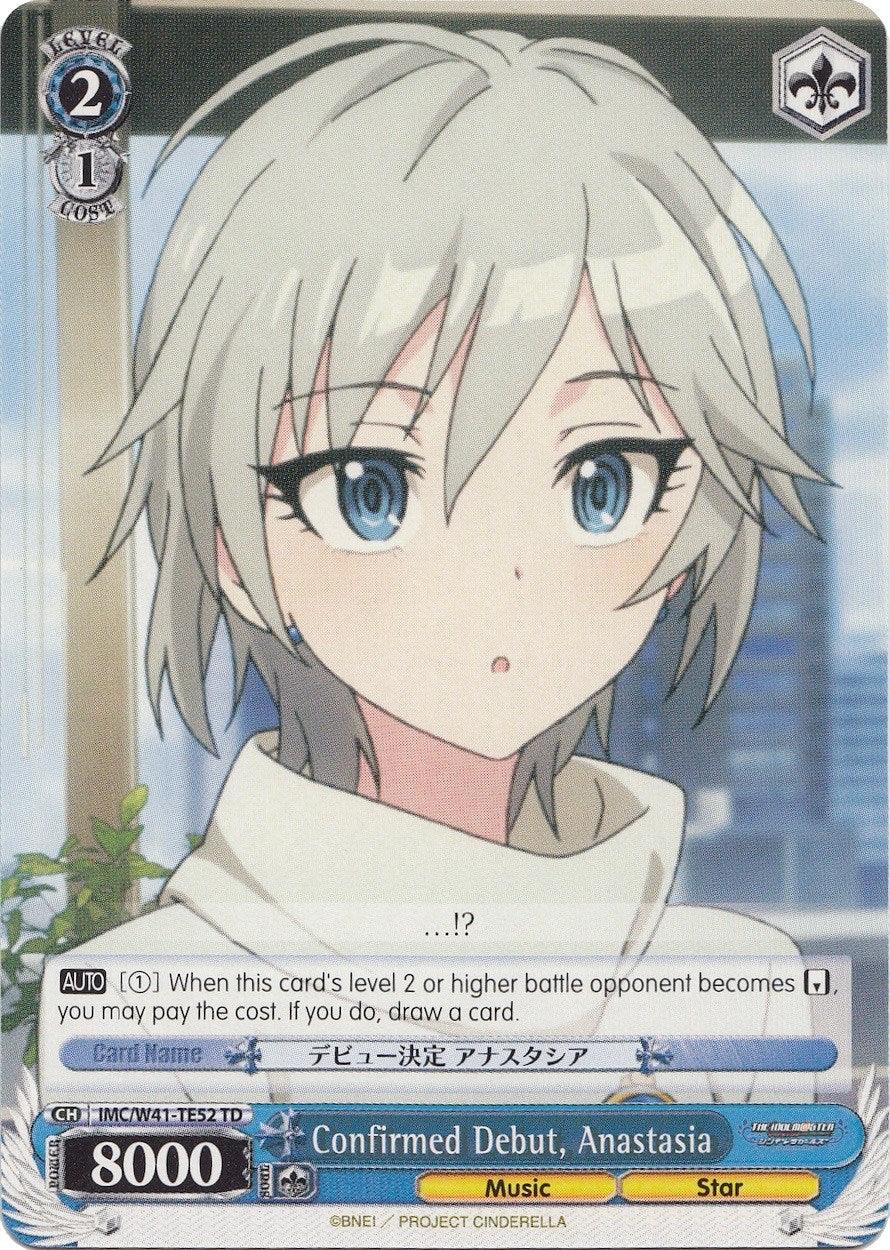 Confirmed Debut, Anastasia (IMC/W41-TE52 TD) [The iDOLM@STER Cinderella Girls] - POKÉ JEUX