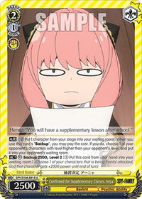Confirmed for Supplementary Classes, Anya (SPY/S106-E015 U) [SPY x FAMILY] - POKÉ JEUX