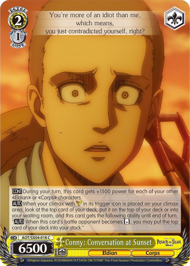 Conny: Conversation at Sunset [Attack On Titan: Final Season] - POKÉ JEUX