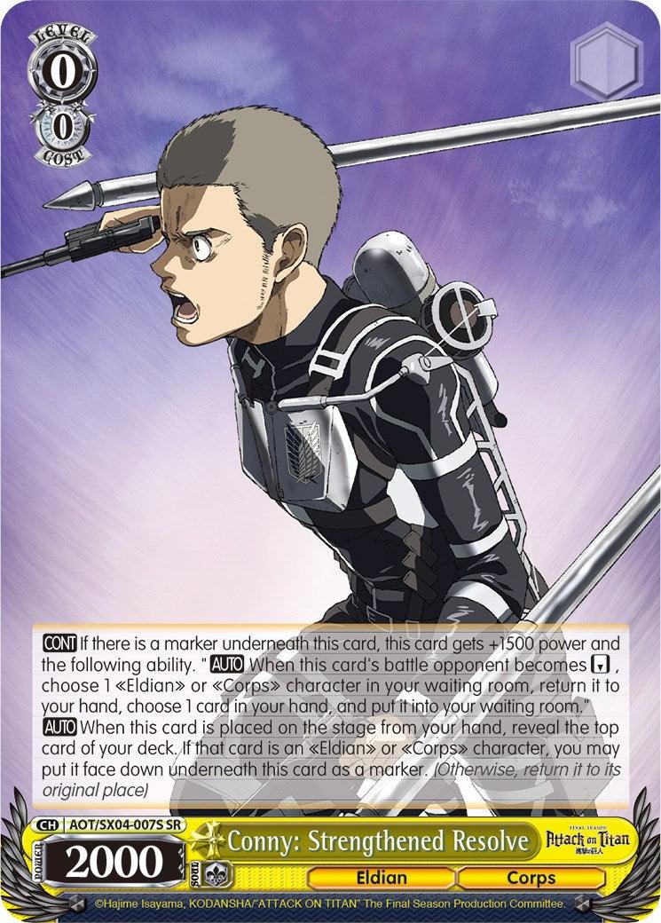 Conny: Strengthened Resolve (Foil) [Attack On Titan: Final Season] - POKÉ JEUX