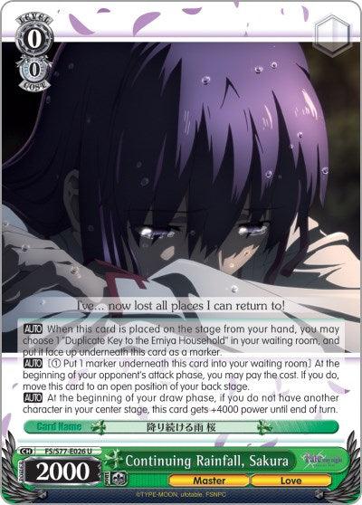 Continuing Rainfall, Sakura (FS/S77-E026 U) [Fate/Stay Night [Heaven's Feel] Vol.2] - POKÉ JEUX