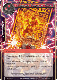 Contract Forged in Sand (AOA-023) [Awakening of the Ancients] - POKÉ JEUX