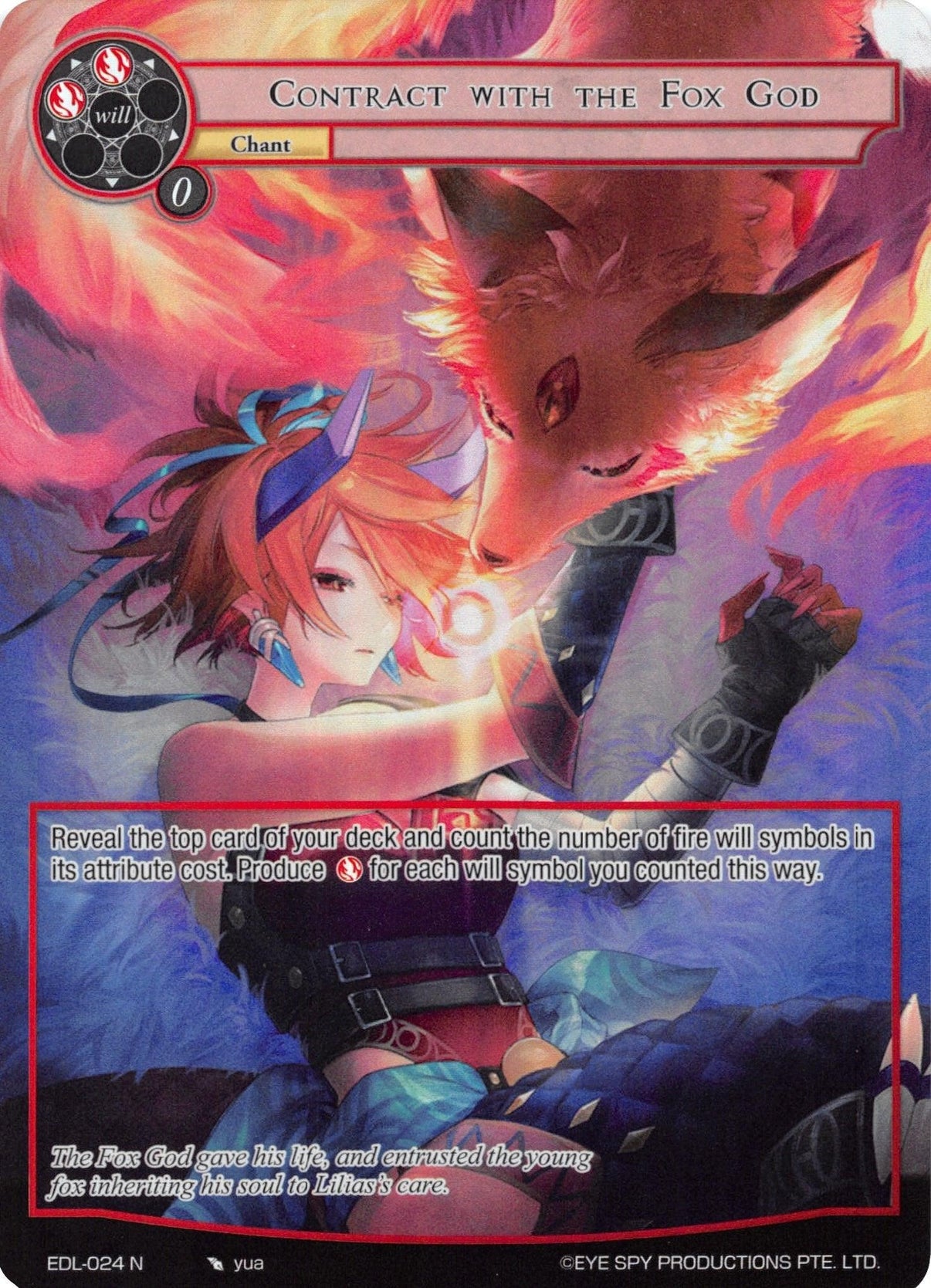 Contract with the Fox God (Full Art) (EDL-024) [The Epic of the Dragon Lord] - POKÉ JEUX