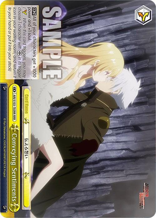 Conveying Sentiments (ARI/S103-TE09R RRR) [Arifureta: From Commonplace to World's Strongest] - POKÉ JEUX