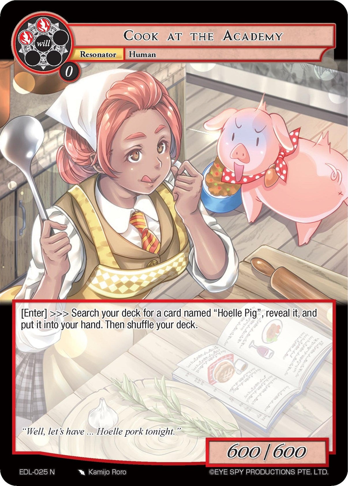 Cook at the Academy (EDL-025) [The Epic of the Dragon Lord] - POKÉ JEUX