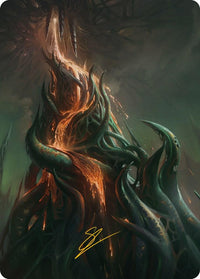 Copperline Gorge Art Card (Gold-Stamped Signature) [Phyrexia: All Will Be One Art Series] - POKÉ JEUX