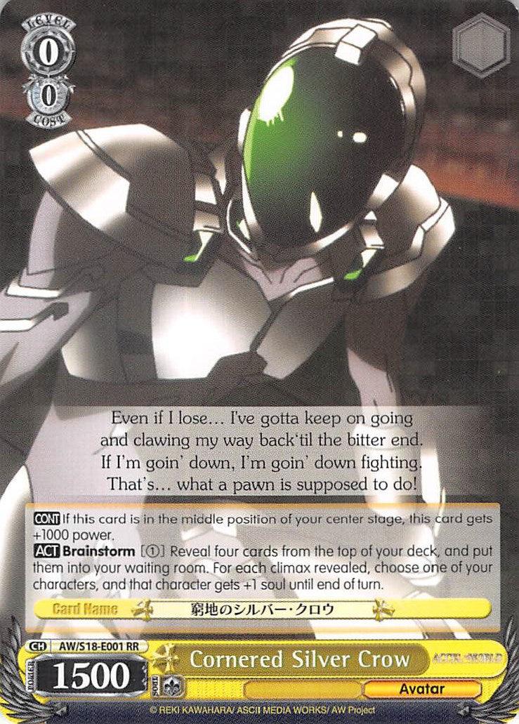 Cornered Silver Crow (AW/S18-E001 RR) [Accel World] - POKÉ JEUX