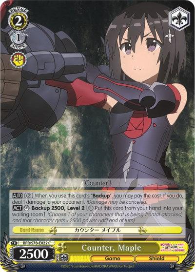 Counter, Maple (BFR/S78-E022 C) [BOFURI: I Don't Want to Get Hurt, so I'll Max Out My Defense] - POKÉ JEUX