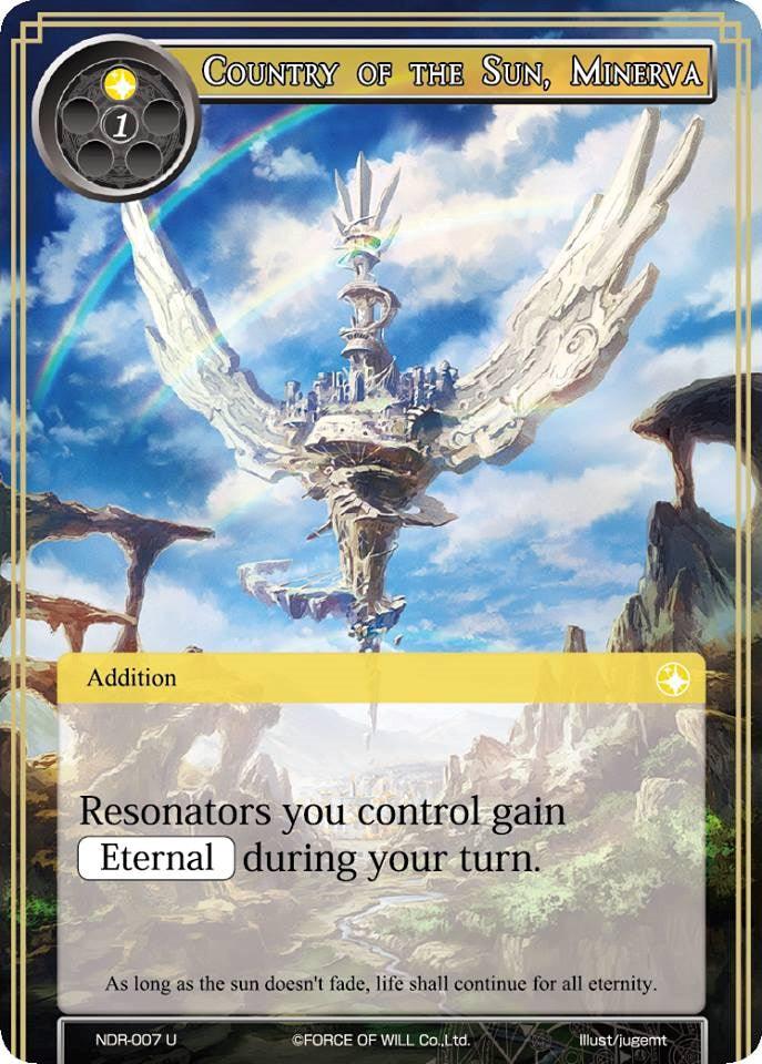 Country of the Sun, Minerva (NDR-007) [New Dawn Rises] - POKÉ JEUX