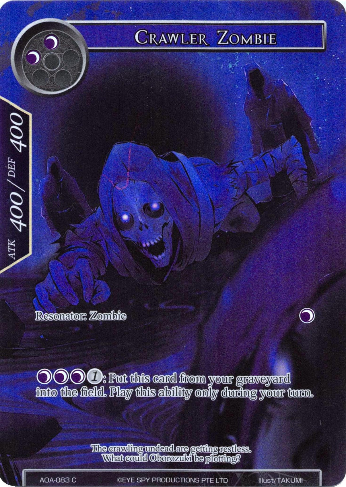 Crawler Zombie (Full Art) (AOA-083) [Awakening of the Ancients] - POKÉ JEUX