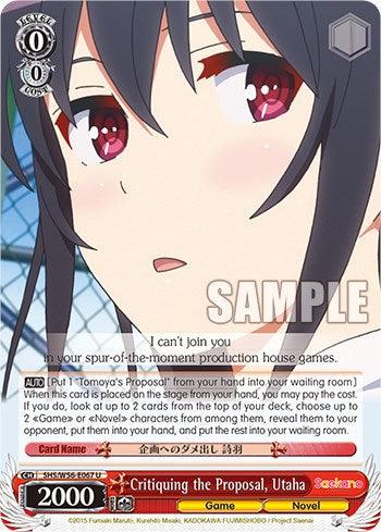 Critiquing the Proposal, Utaha [Saekano: How to Raise a Boring Girlfriend] - POKÉ JEUX
