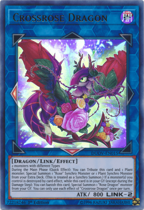 Crossrose Dragon [DUOV-EN015] Ultra Rare - POKÉ JEUX