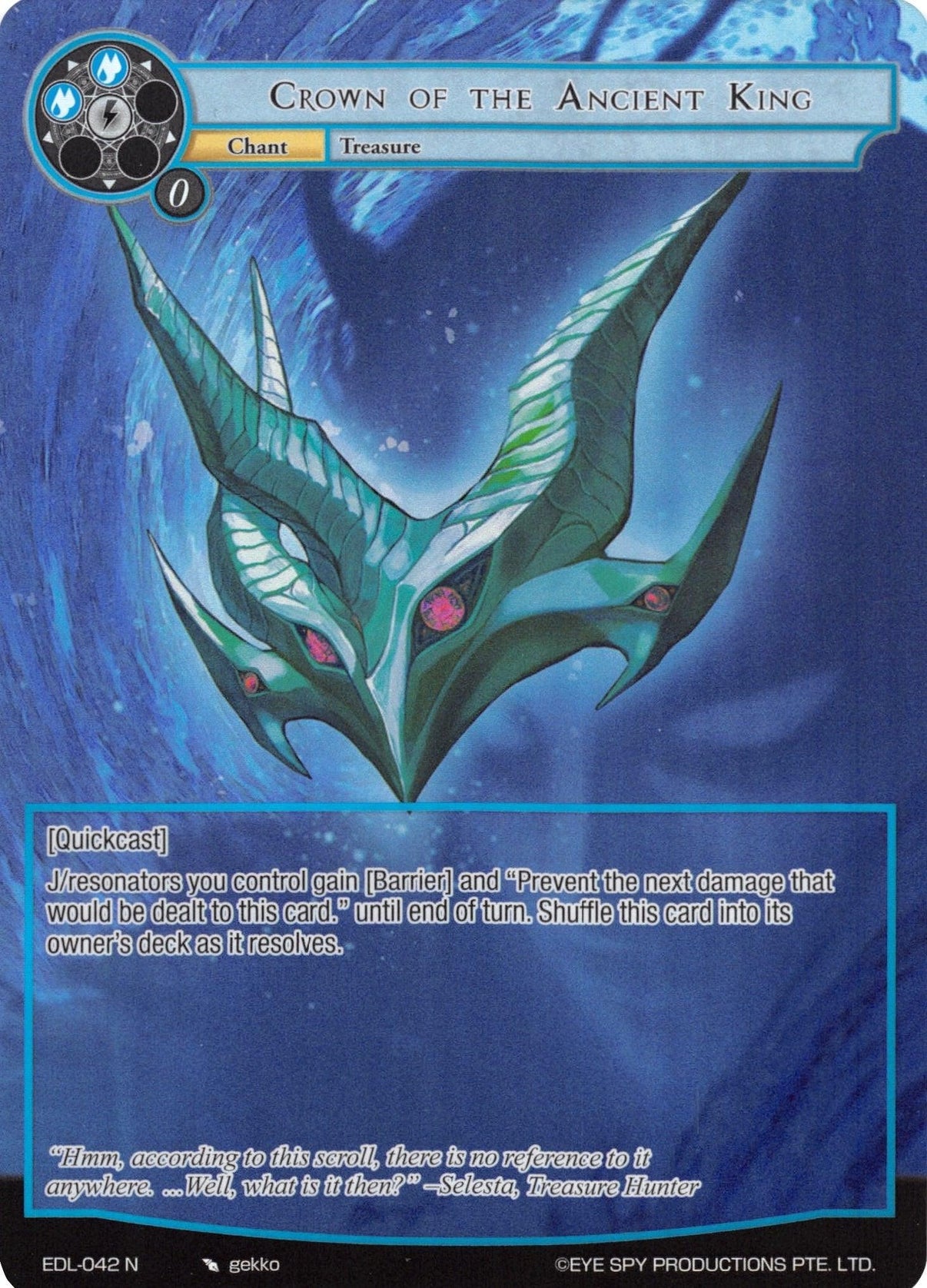 Crown of the Ancient King (Full Art) (EDL-042) [The Epic of the Dragon Lord] - POKÉ JEUX