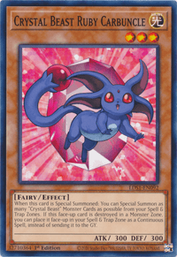Crystal Beast Ruby Carbuncle [LDS1-EN092] Common - POKÉ JEUX