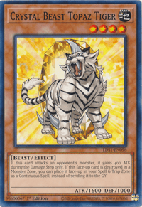 Crystal Beast Topaz Tiger [LDS1-EN096] Common - POKÉ JEUX