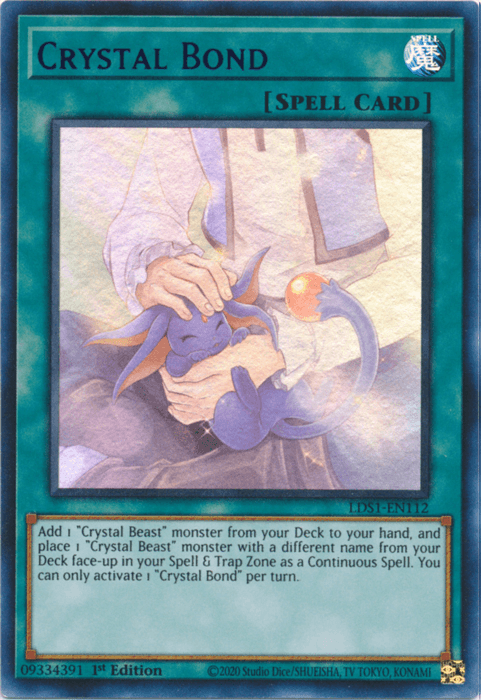 Crystal Bond (Blue) [LDS1-EN112] Ultra Rare - POKÉ JEUX