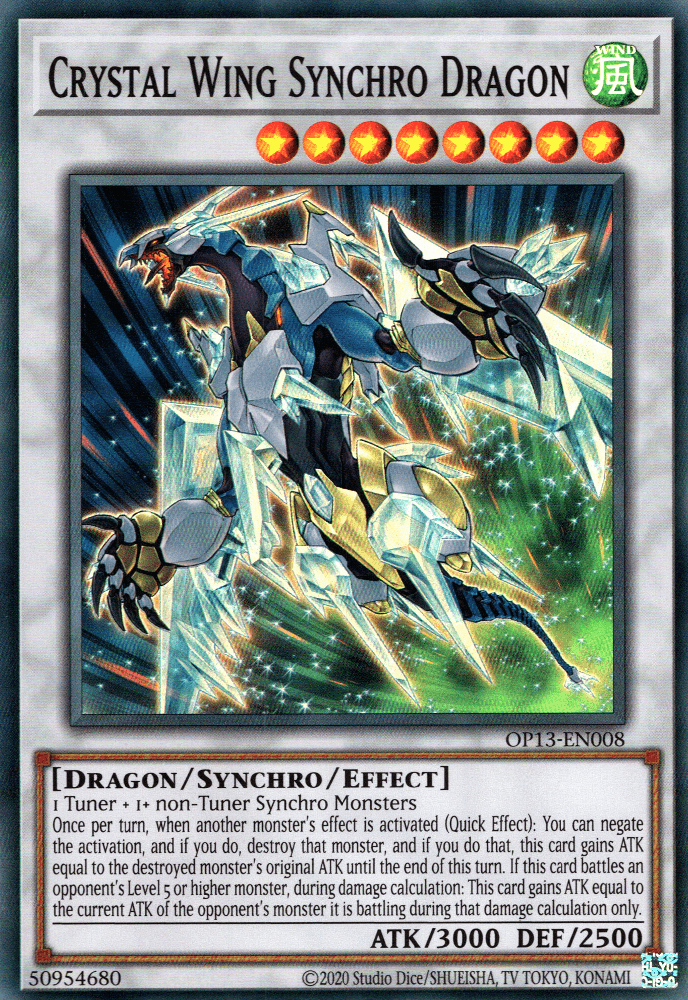 Crystal Wing Synchro Dragon [OP13-EN008] Super Rare - POKÉ JEUX