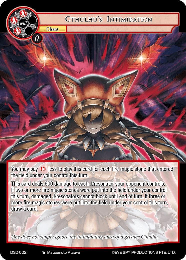 Cthulthu's Intimidation (DSD-002) [Starter Deck: Tales] - POKÉ JEUX