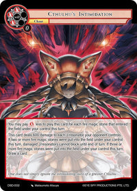 Cthulthu's Intimidation (DSD-002) [Starter Deck: Tales] - POKÉ JEUX