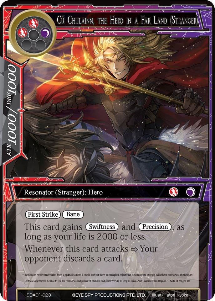 Cu Chulainn, the Hero in a Fare Land (Stranger) (SDAO1-023) [Alice Origin Starter Deck] - POKÉ JEUX
