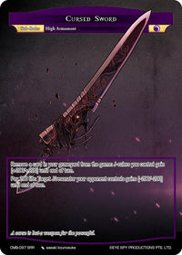 Cursed Sword (CMB-097 SRR) [Crimson Moon's Battleground] - POKÉ JEUX