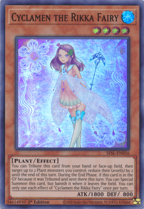 Cyclamen the Rikka Fairy [SESL-EN016] Super Rare - POKÉ JEUX