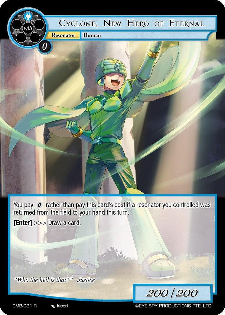 Cyclone, New Hero of Eternal (CMB-031 R) [Crimson Moon's Battleground] - POKÉ JEUX