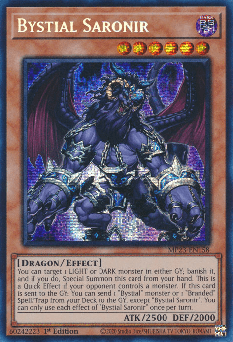 Bystial Saronir [MP23-EN158] Prismatic Secret Rare - POKÉ JEUX