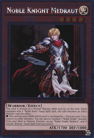 Noble Knight Medraut [NKRT-EN006] Platinum Rare - POKÉ JEUX