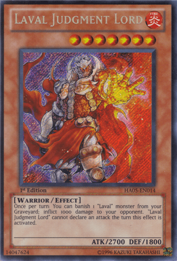 Laval Judgment Lord [HA05-EN014] Secret Rare - POKÉ JEUX