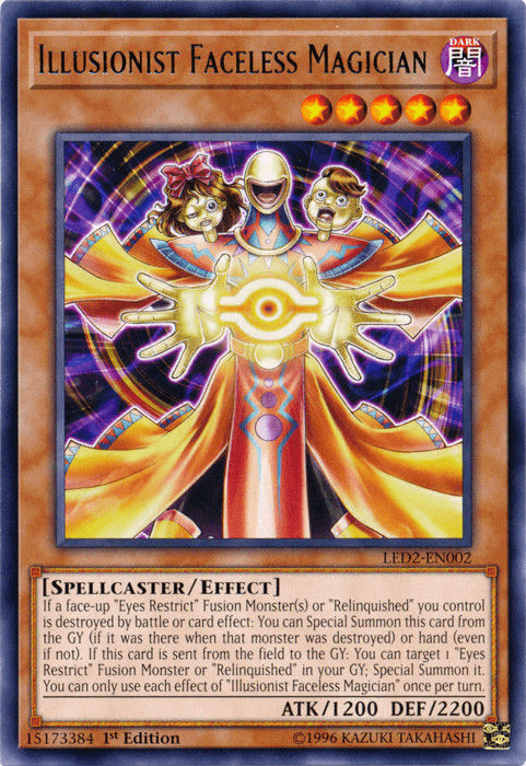 Illusionist Faceless Magician [LED2-EN002] Rare - POKÉ JEUX