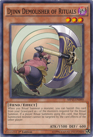 Djinn Demolisher of Rituals [MP15-EN090] Common - POKÉ JEUX