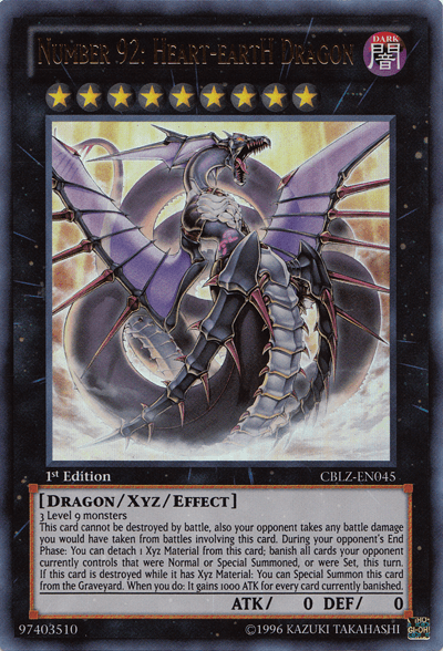 Number 92: Heart-eartH Dragon [CBLZ-EN045] Ultra Rare - POKÉ JEUX