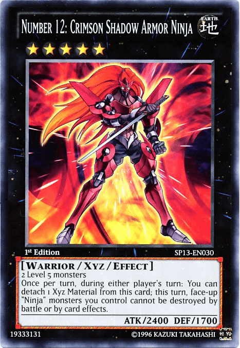 Number 12: Crimson Shadow Armor Ninja [SP13-EN030] Common - POKÉ JEUX