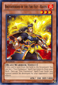 Brotherhood of the Fire Fist - Raven [CBLZ-EN022] Common - POKÉ JEUX
