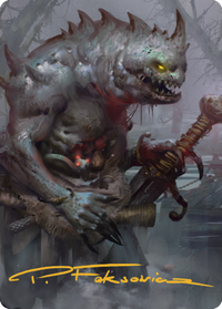 Gray Slaad Art Card (Gold-Stamped Signature) [Commander Legends: Battle for Baldur's Gate Art Series]