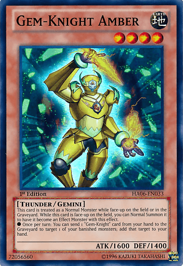 Gem-Knight Amber [HA06-EN033] Super Rare - POKÉ JEUX