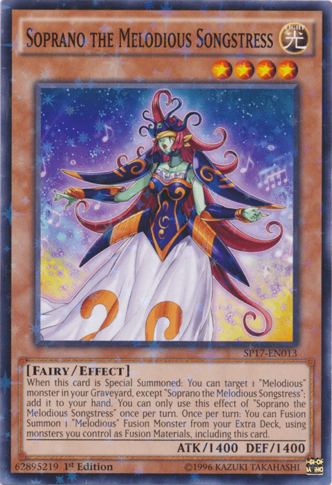 Soprano the Melodious Songstress [SP17-EN013] Starfoil Rare - POKÉ JEUX