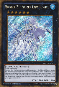 Number 21: Frozen Lady Justice [PGL2-EN018] Gold Secret Rare - POKÉ JEUX