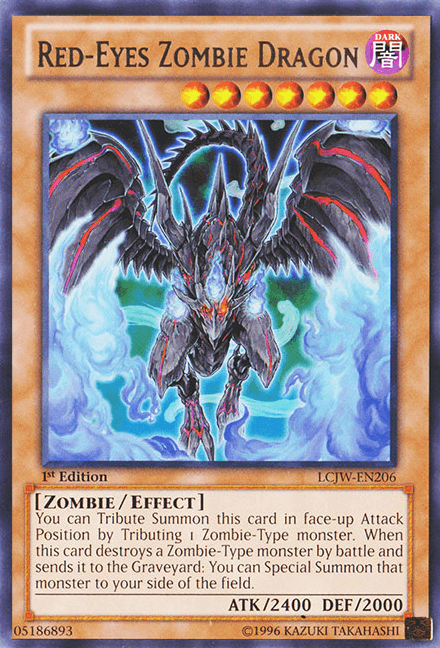 Red-Eyes Zombie Dragon [LCJW-EN206] Rare - POKÉ JEUX