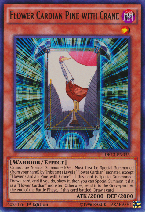 Flower Cardian Pine with Crane [DRL3-EN035] Ultra Rare - POKÉ JEUX